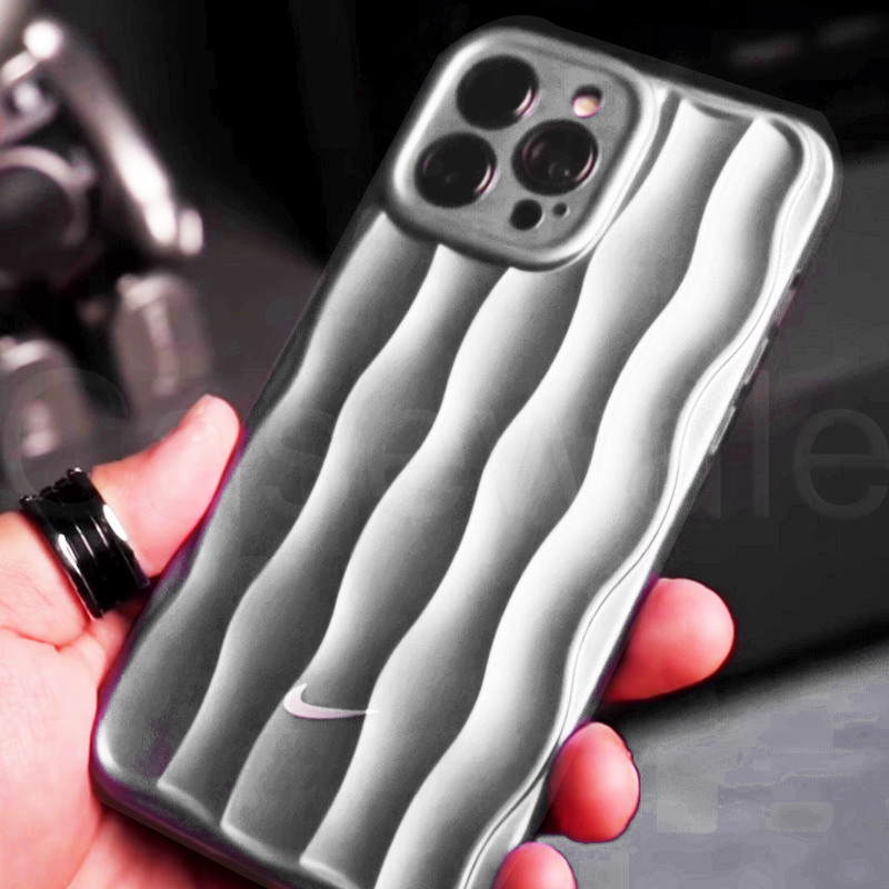 iPhone 11, 12, 13, 14, 15 Series Luxury Nike Edition Wave Pattern Case