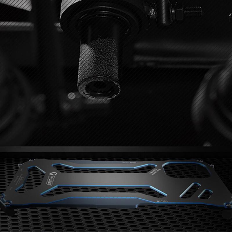 I-phone 11, 12, 13, 14, 15 Aluminium Frame Metallic Case