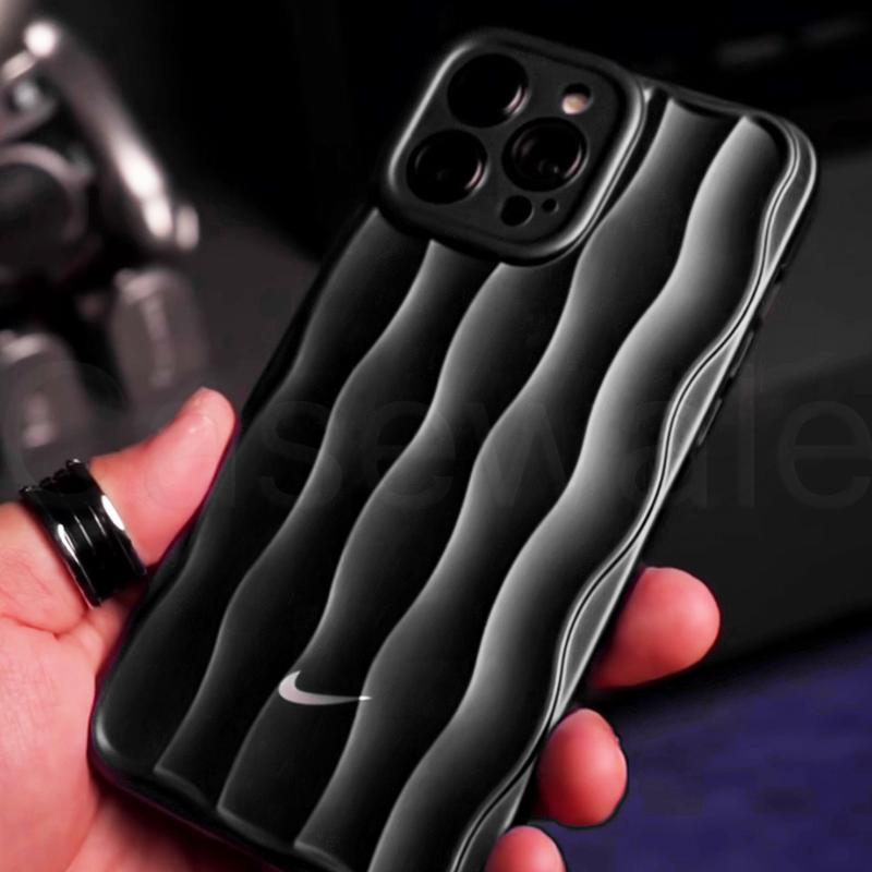 iPhone 11, 12, 13, 14, 15 Series Luxury Nike Edition Wave Pattern Case