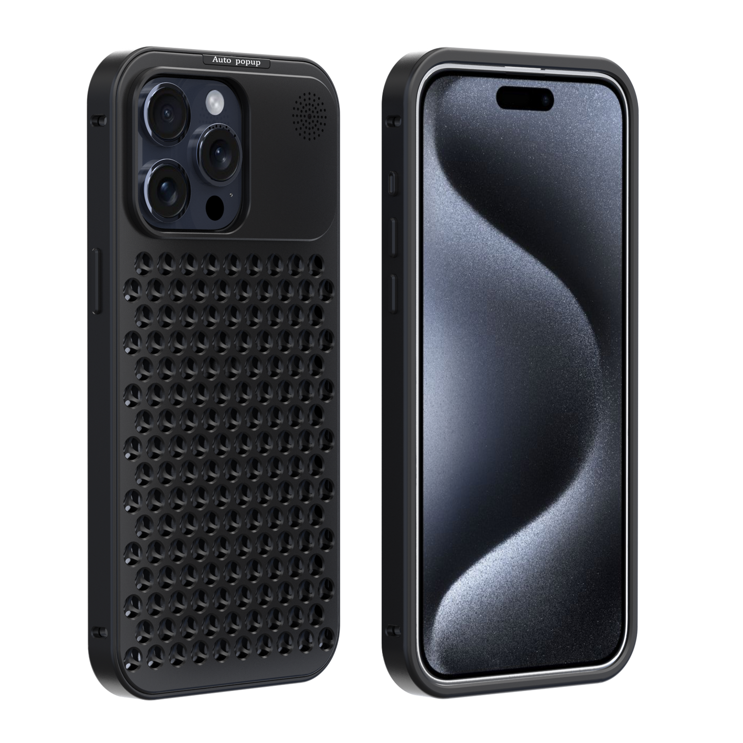 Metallic Hybrid Case - iPhone 11, 12, 13, 14, 15 Series Cover