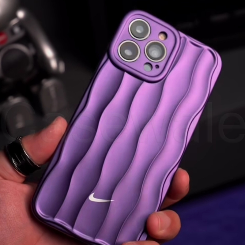 iPhone 11, 12, 13, 14, 15 Series Luxury Nike Edition Wave Pattern Case