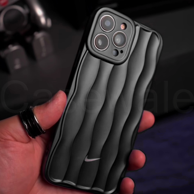 iPhone 11, 12, 13, 14, 15 Series Luxury Nike Edition Wave Pattern Case