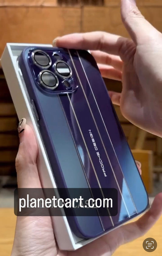 Porsche Glass Case For iPhone 11, 12, 13, 14, 15 Series