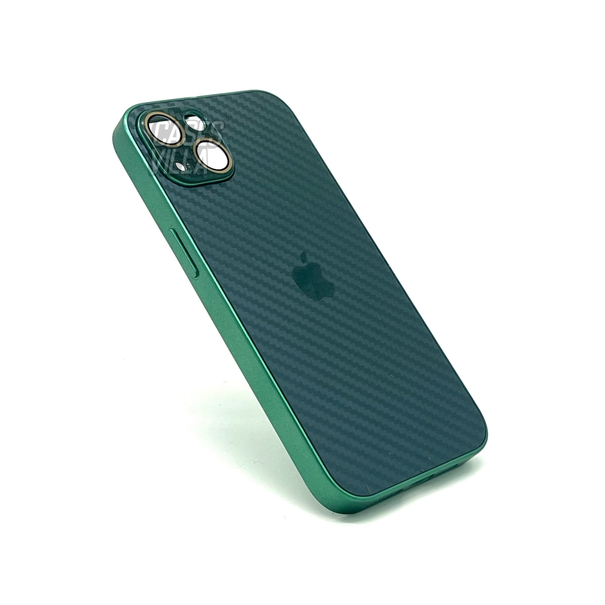 iPhone 11, 12, 13, 14, 15 Series: New Carbon Fiber Pattern Case AG Glass Cover with Camera Lens Protection