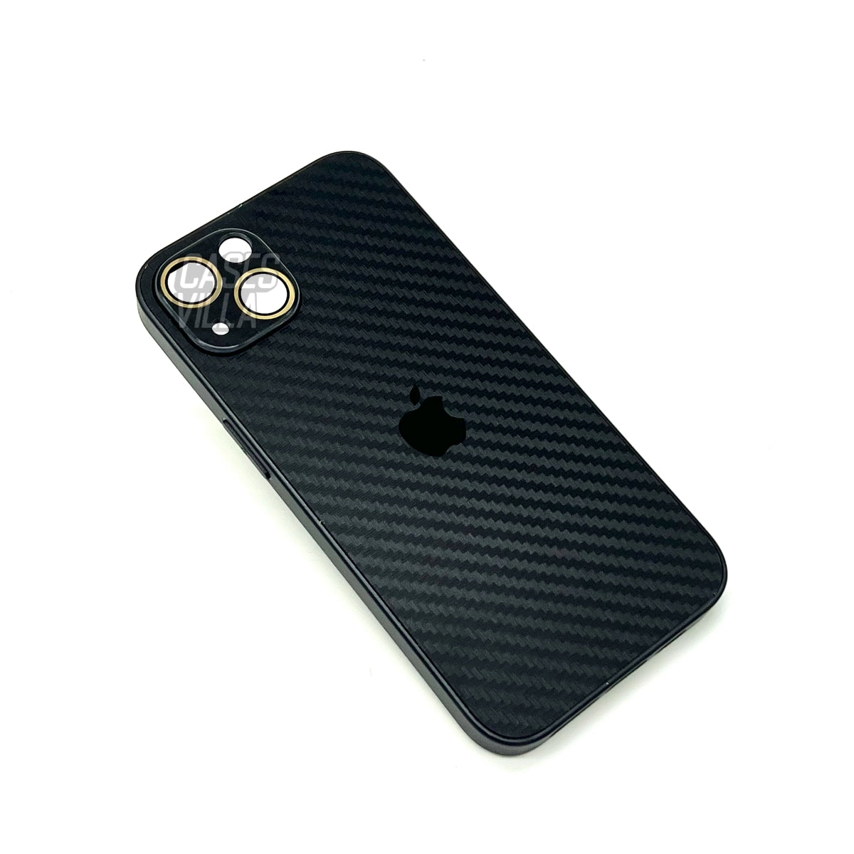 iPhone 11, 12, 13, 14, 15 Series: New Carbon Fiber Pattern Case AG Glass Cover with Camera Lens Protection