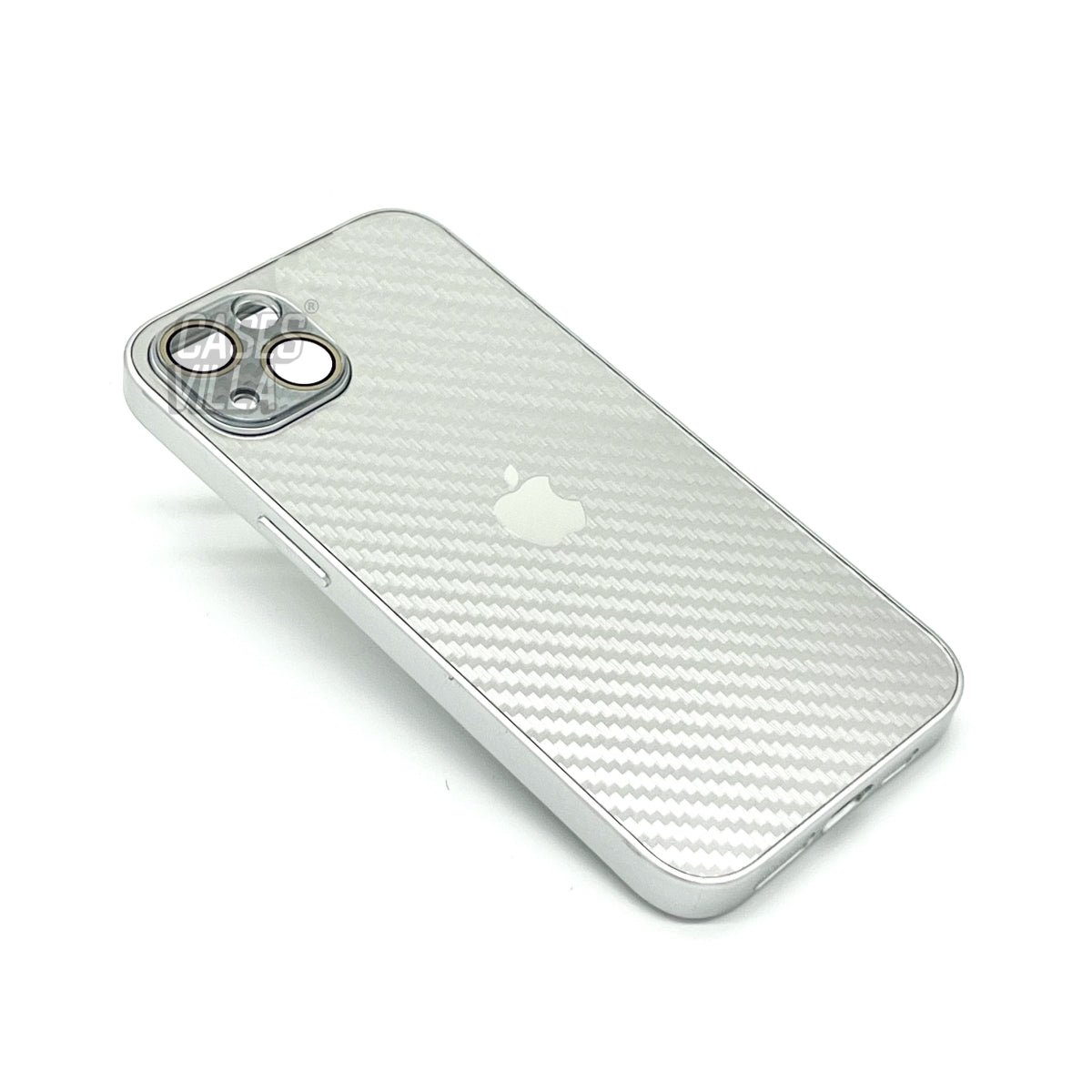 iPhone 11, 12, 13, 14, 15 Series: New Carbon Fiber Pattern Case AG Glass Cover with Camera Lens Protection