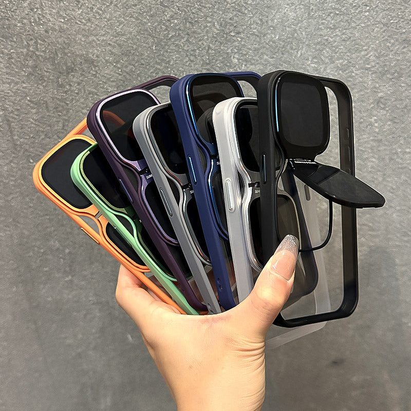Sunglasses lens cover invisible bracket high permeability phone case for Apple