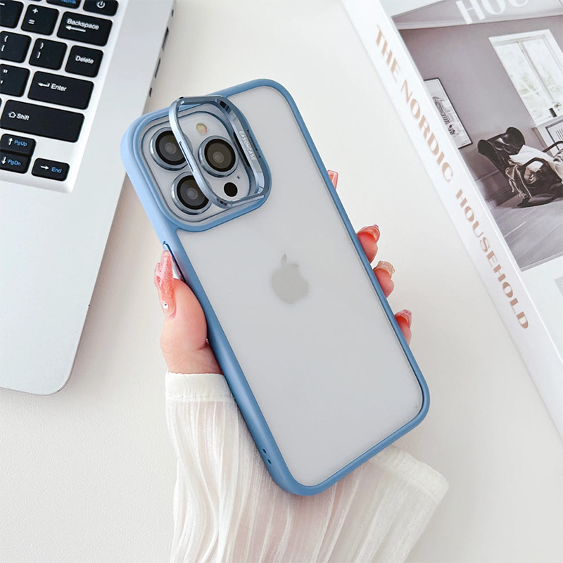 Eason Colorful Camera Kickstand Phone Case For iPhone 11, 12, 13, 14, 15 Series