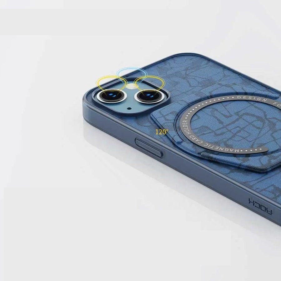 iPhone 11, 12, 13, 14, 15 Series Magnetic Foldable Kickstand Case