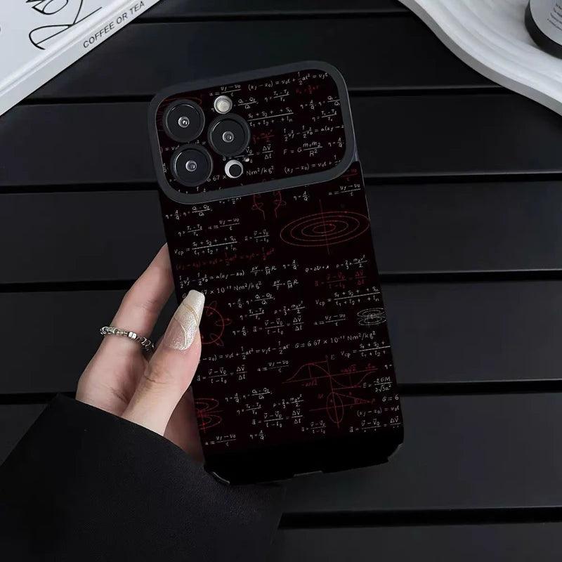 Cute Arithmetic Formulas Phone Case for iPhone 15, 14, 13, 12, 11 Pro Max, 14, and 15Plus