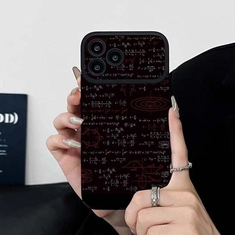 Cute Arithmetic Formulas Phone Case for iPhone 15, 14, 13, 12, 11 Pro Max, 14, and 15Plus