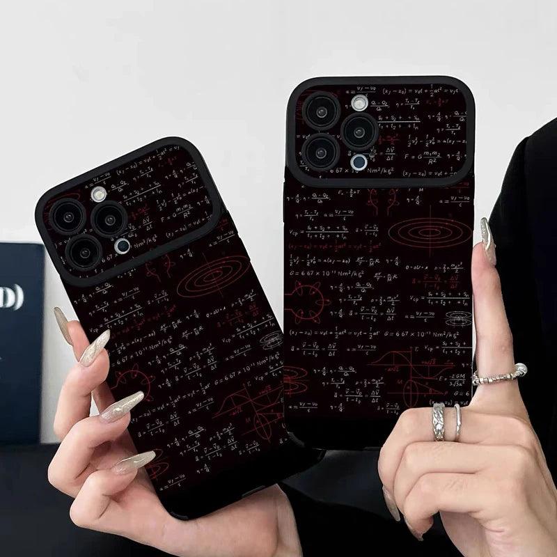Cute Arithmetic Formulas Phone Case for iPhone 15, 14, 13, 12, 11 Pro Max, 14, and 15Plus