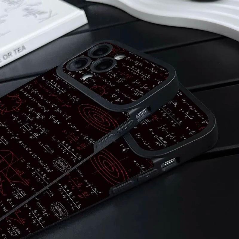 Cute Arithmetic Formulas Phone Case for iPhone 15, 14, 13, 12, 11 Pro Max, 14, and 15Plus