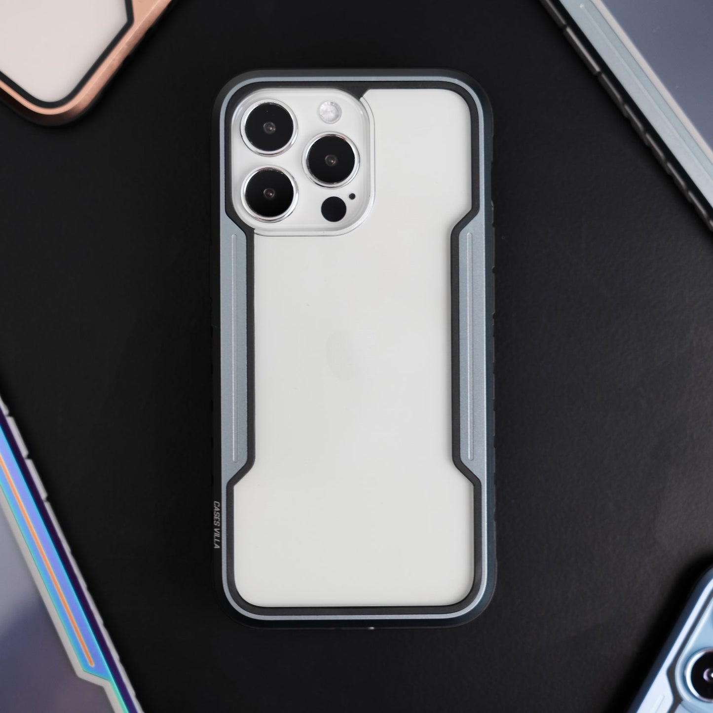 iPhone 12, 13, 14 & 15 Series Case - Defence Shield Metal Cover, Military Grade Protection