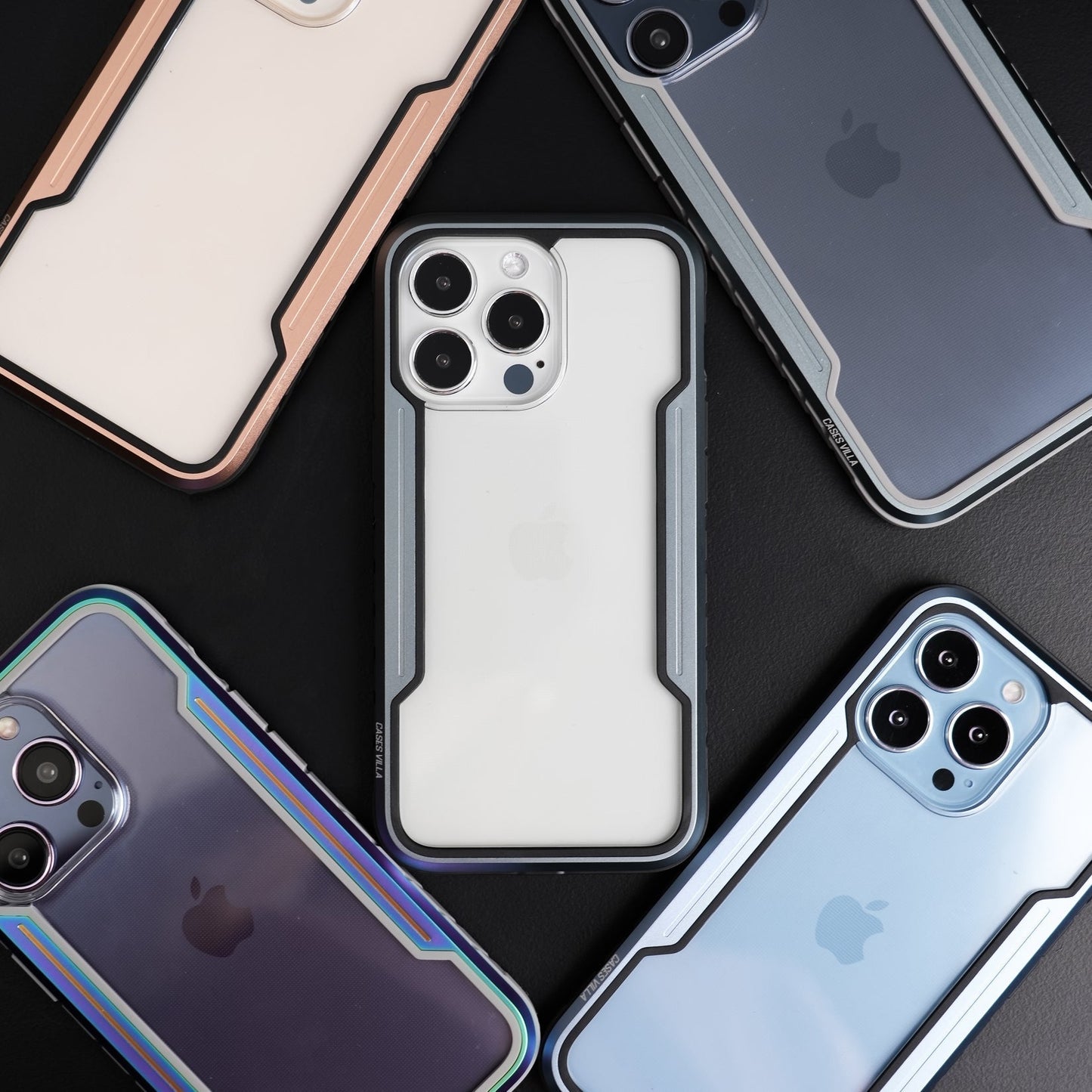 iPhone 12, 13, 14 & 15 Series Case - Defence Shield Metal Cover, Military Grade Protection