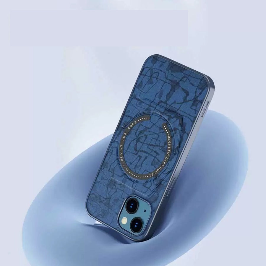 iPhone 11, 12, 13, 14, 15 Series Magnetic Foldable Kickstand Case