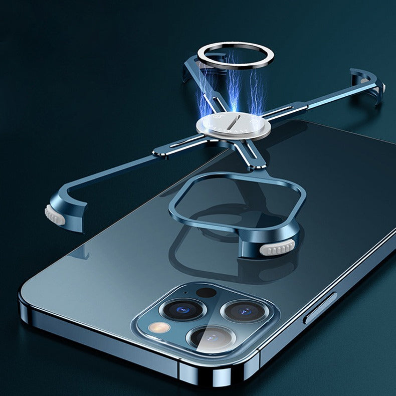 iPhone 11, 12, 13, 14, 15 Series Slim Aluminium Kickstand Bumper Frame