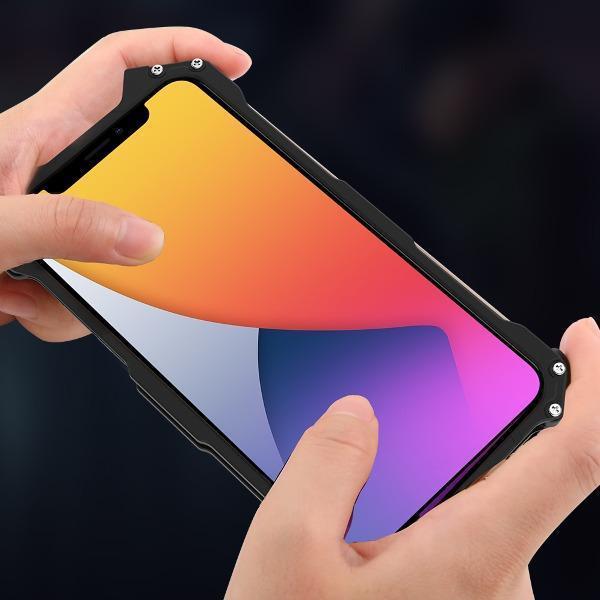 I-phone 11, 12, 13, 14, 15 Series R-Just Aluminium Shell Anti-shock Case