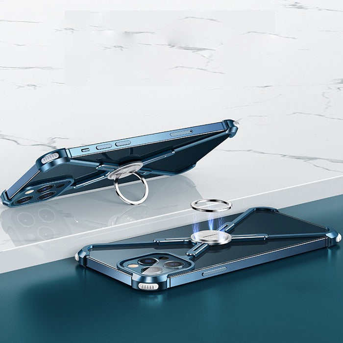 iPhone 11, 12, 13, 14, 15 Series Slim Aluminium Kickstand Bumper Frame